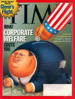 Time Magazine corporate welfare cover