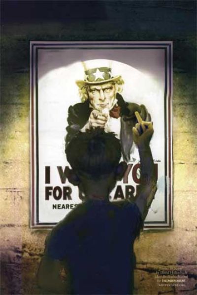 anti-militarism poster