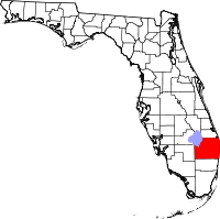 Palm Beach County locator map