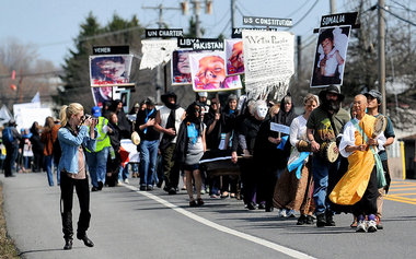 Hancock Field protest