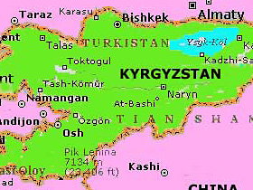 Kyrgystan map
