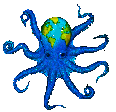 world octopus graphic