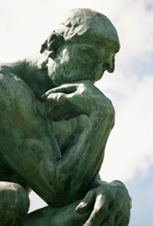 


<div class=attribution>statue by Rodin, photo by David Metraux</div>
The Thinker


