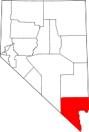 Clark County locator map