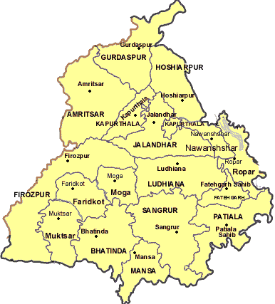 Punjab map