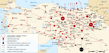 Armenian genocide map
