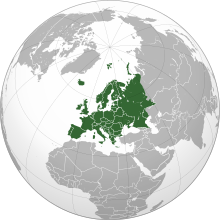Europe locator map