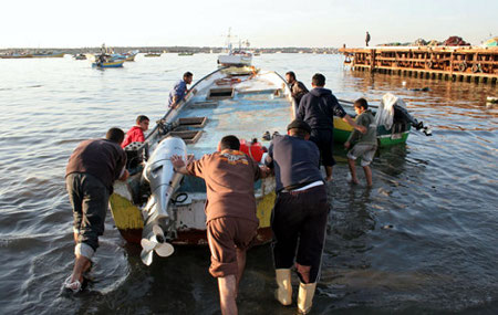 Palestinian fishermen