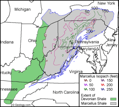 Marcellus Shale map