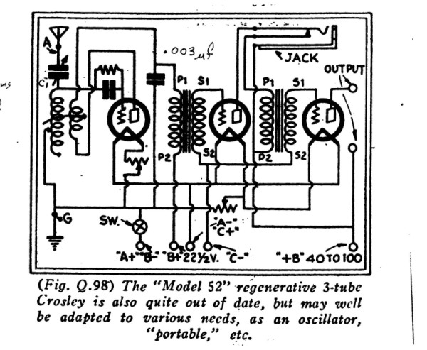 Crosley 52 schematic